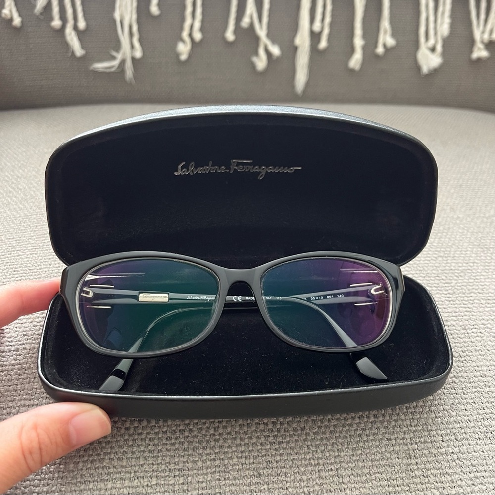 Salvatore Ferragamo Black Glasses